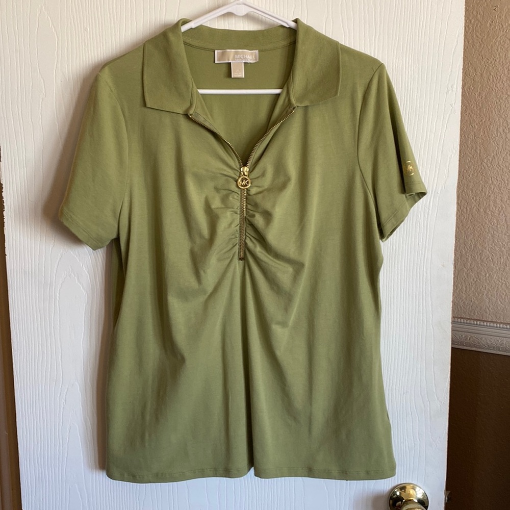 Michael Kors zip polo